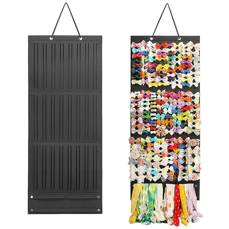 Kids' Hair Bow Holder: Large Capacity Clip Organizer Hanger