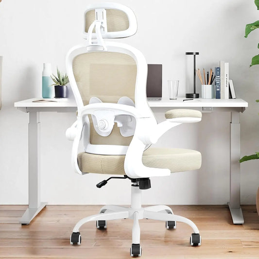 Ergonomic Office Chair with Lumbar Support & Headrest