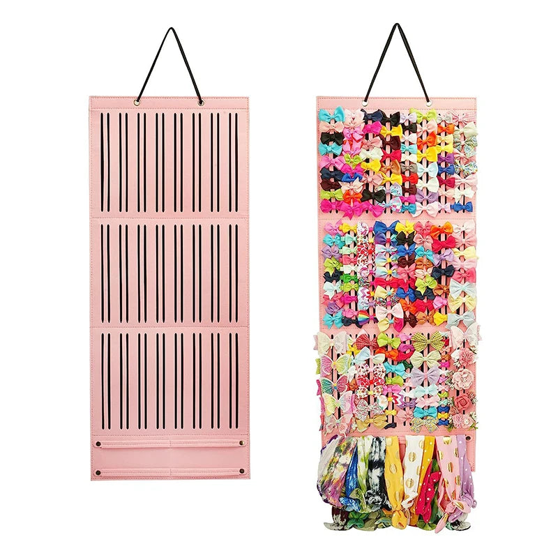 Kids' Hair Bow Holder: Large Capacity Clip Organizer Hanger