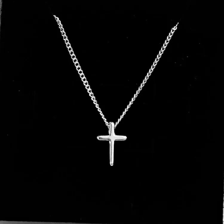 925 Sterling Silver Cross Pendant Necklace