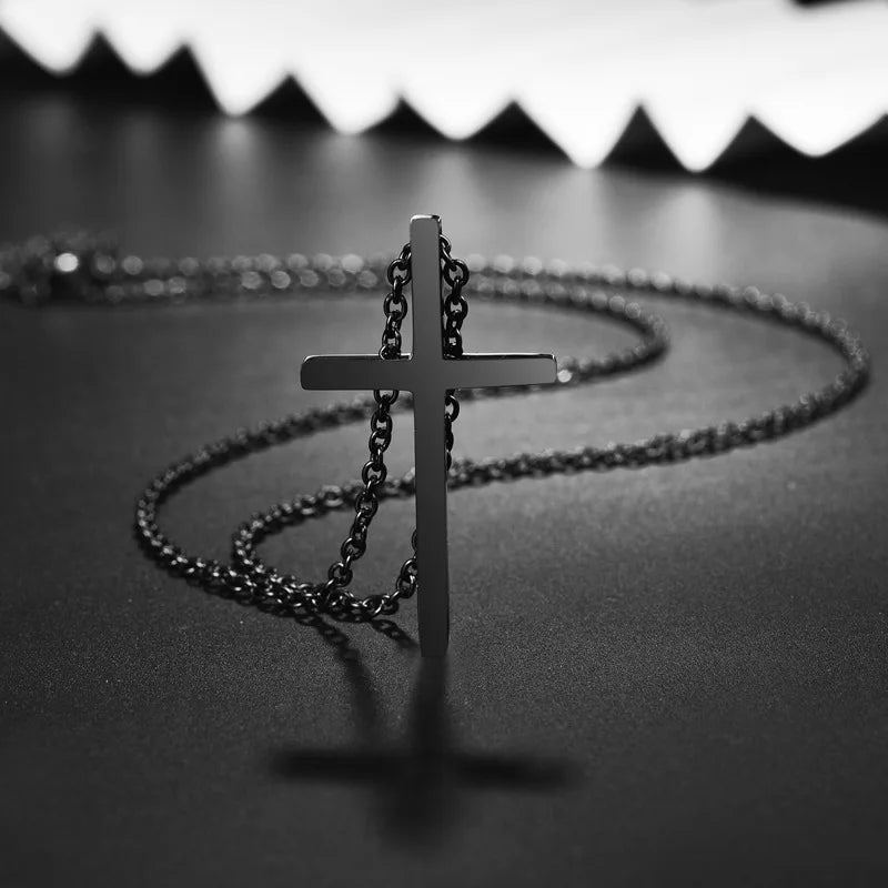 925 Sterling Silver Cross Pendant Necklace